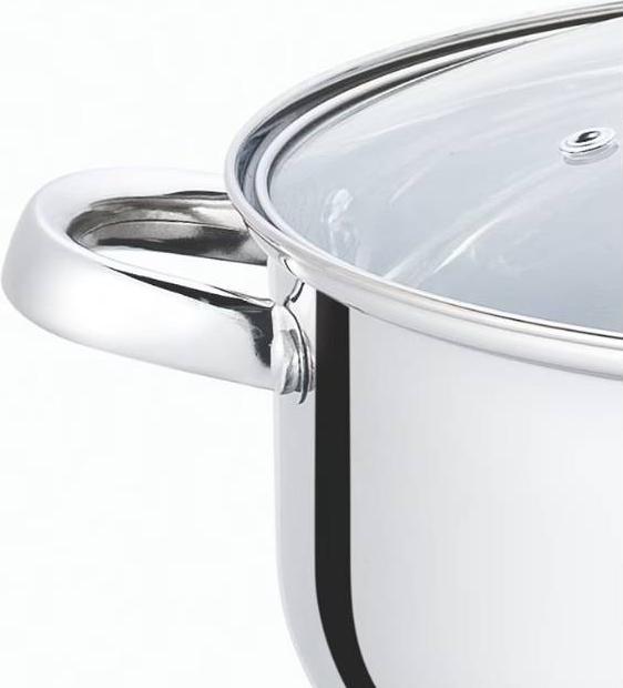 Produktbild JTI Hochwertige Töpfe mit Deckel - 4 Stück (28 cm, Pfannenset + Topfset, Edelstahl)