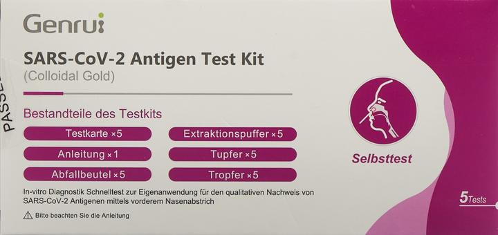 Produktbild Genrui Antigen Test Kit (5 x)