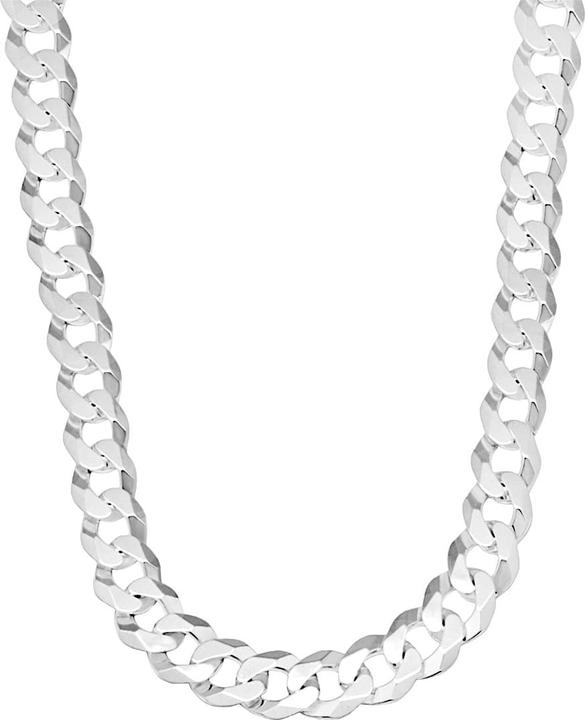 Actual product image Candy Hemera 10.5 mm curb chain necklace, 925 sterling silver (925 Sterling silver, 60 cm)