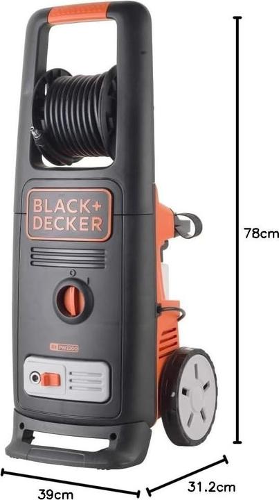 Produktbild Black & Decker Black+Decker Hochdruckreiniger mit Patio Cleaner Deluxe und Bürste BXPW2200PE (Netzbetrieb)