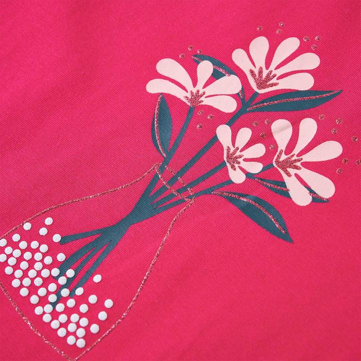 Actual product image VidaXL Children's long-sleeved shirt bright pink 104,Material: 95% cotton (104)
