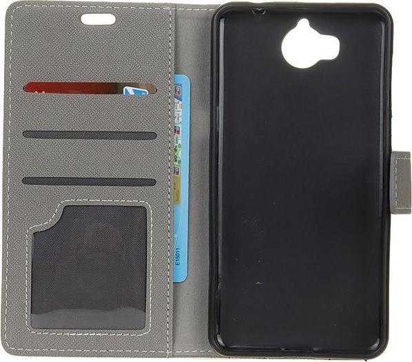 Image du produit MU Classic Housse en cuir avec motif en croix (Huawei Y6 (2017), Huawei Y5 (2017))
