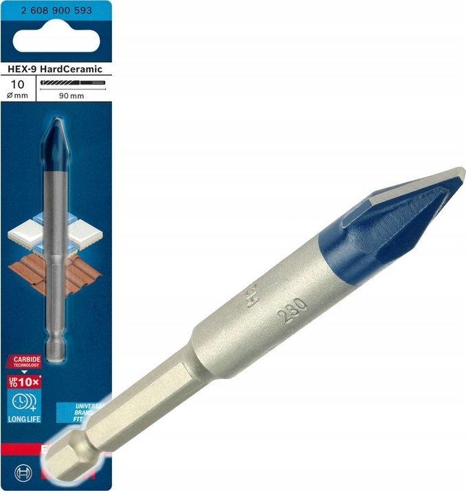 Immagine prodotto Bosch Professional Zubehör Punta Expert HEX-9 HardCeramic, 10 x 90 mm (10 millimetri)