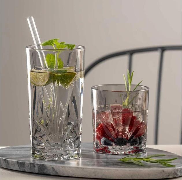 Immagine prodotto Leonardo Bicchiere da whisky Capri 330 ml, 4 pezzi, Grigio (3.30 dl, 4 x, Bicchiere da whisky)