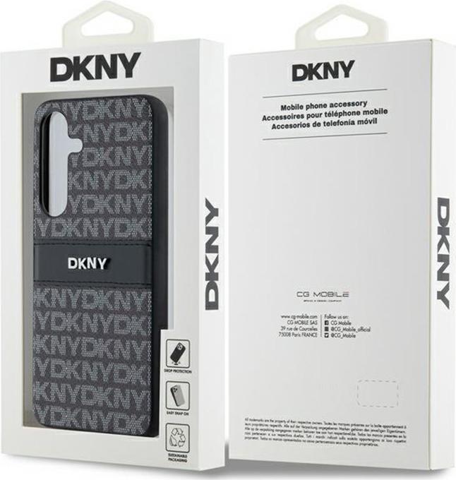 Produktbild DKNY DKHCSPRTHSLK S921 czarny/black hardcase Leather Mono Stripe & Metal Logo (Samsung Galaxy S24)