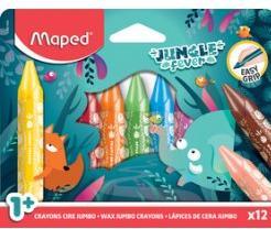Image du produit Maped Pochette de crayons de cire 12pcs multicolore (Multicolore, 12 x)