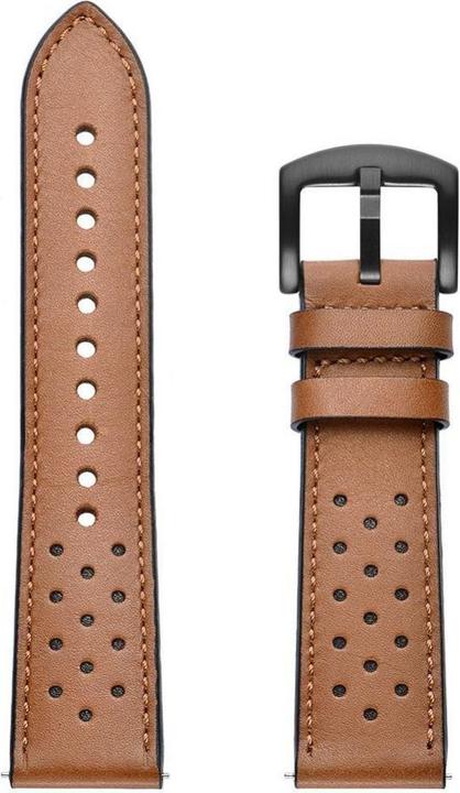Produktbild Tech Samsung Galaxy 4 Smart Watch Lederarmband, Braun, 40/42/44/46m (42 mm, 44 mm, 46 mm, 40 mm, Echtes Leder)