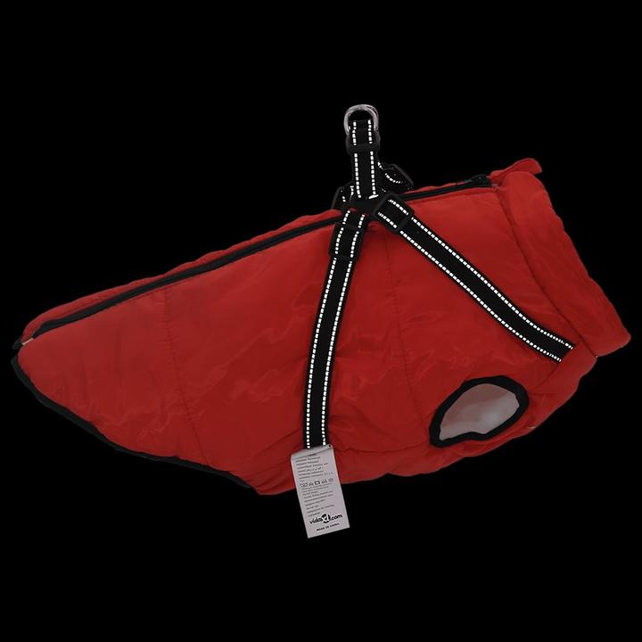 Actual product image VidaXL Dog coat with harness Waterproof Reflective (48, Dog coat)