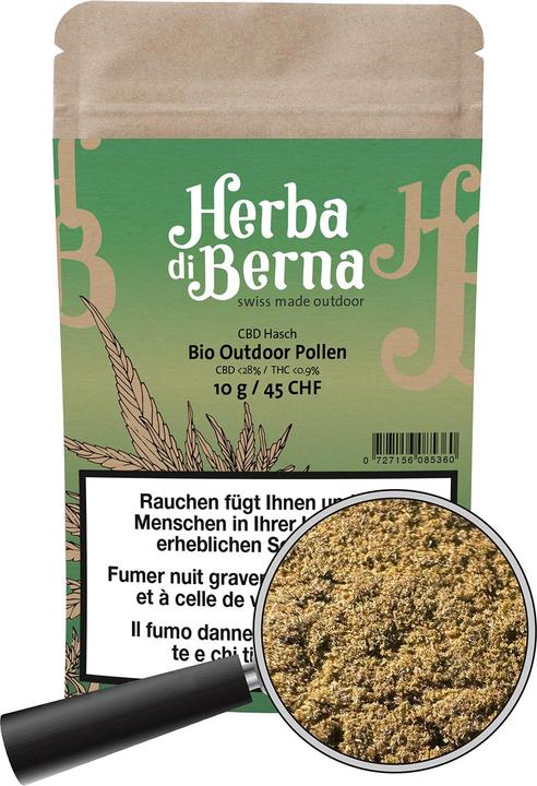 Produktbild Herba di Berna CBD Hasch BIO Outdoor Pollen (3 g, Outdoor)