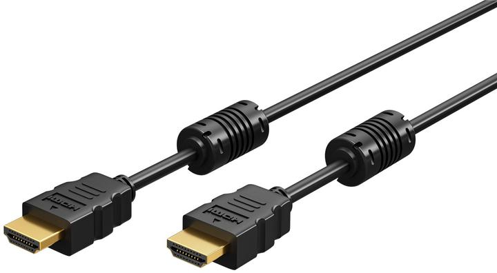 Actual product image Goobay High-speed HDMI cable with Ethernet Ferrite (3 m, HDMI)