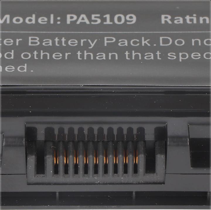 Actual product image Toshiba Battery PA5108U-1BRS, PA5109U-1BRS (6 Cells, 4400 mAh)