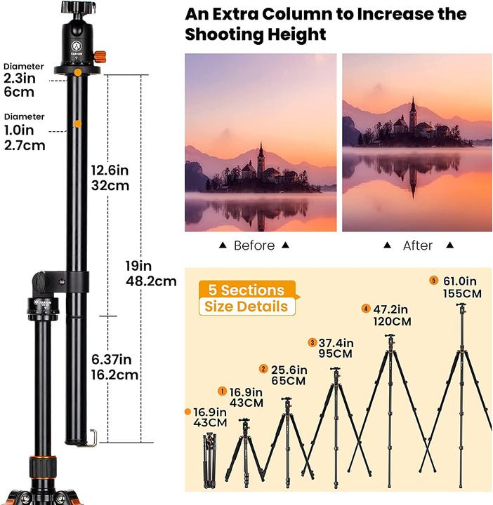 Actual product image Tarion Camera tripod (Metal)