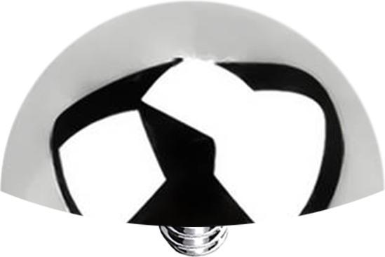 Image du produit Star Piercing Dermal Anchor semi-circulaire argenté (sans laiton, Titane G23)