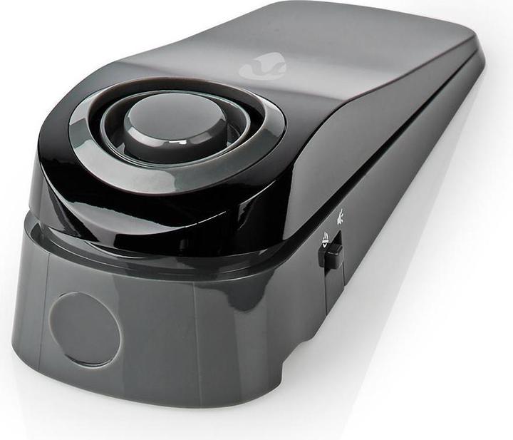 Nedis Allarme porta/finestra a batteria 1x CR123A 85 dB Grigio/Nero 135 mm Grigio/Nero