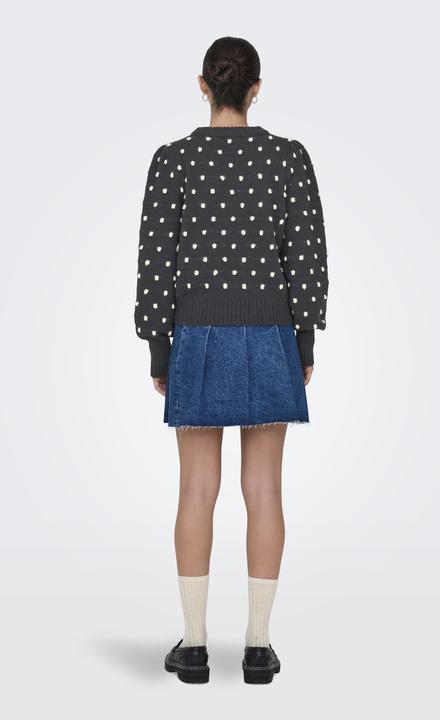Produktbild JdY Normal geschnitten Hoch geschlossen Lange Bündchen Puffärmel Pullover Strickpullover (L)