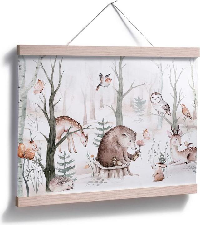 Image du produit Trenddeko Les amis des animaux dans la forêt (100 x 80 cm)