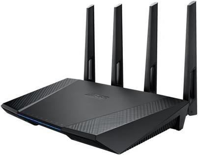 Actual product image ASUS RT-AC87U Wireless AC2400 Dual-band Gigabit Router BLACK