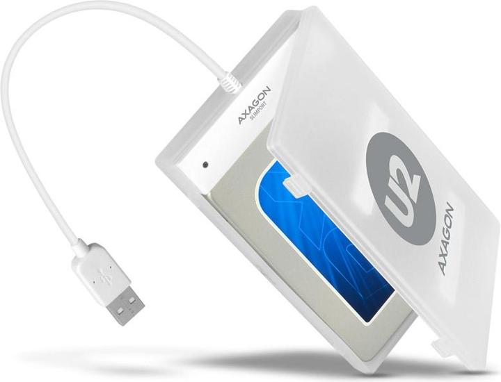 Axagon ADSA-1S6 SLIMPort Adapter, USB 2.0, 2,5" SSD/HDD, SATA - mit Case (2.5")