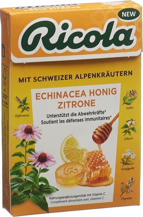 Produktbild Ricola Echinacea Honig Zitrone mit Zucker (1 Stk., 50 g)