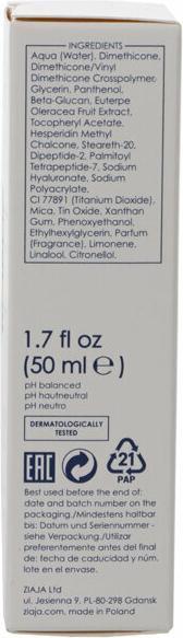Actual product image Ziaja Cleansing Serum For Face And Neck Acai Berry (Express Face And Neck Serum) 50 Ml (50 ml)