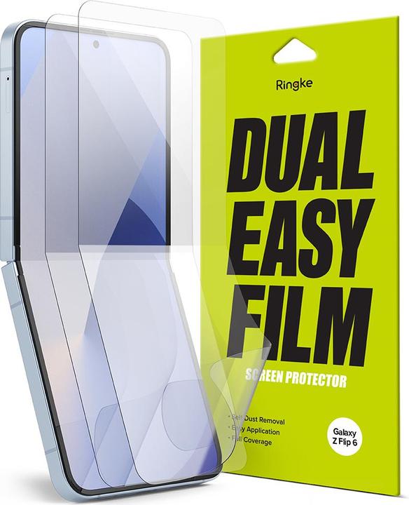 Produktbild Ringke Screen Protector for Galaxy Z Flip 6 DUAL EASY FILM 2 pack (2 Stück, Samsung Galaxy Z Flip6)