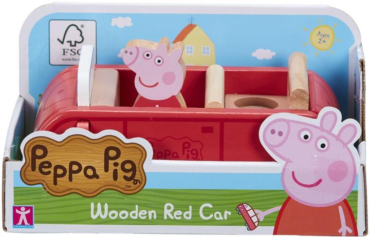Actual product image Boti Peppa Pig Car with wooden toy figure