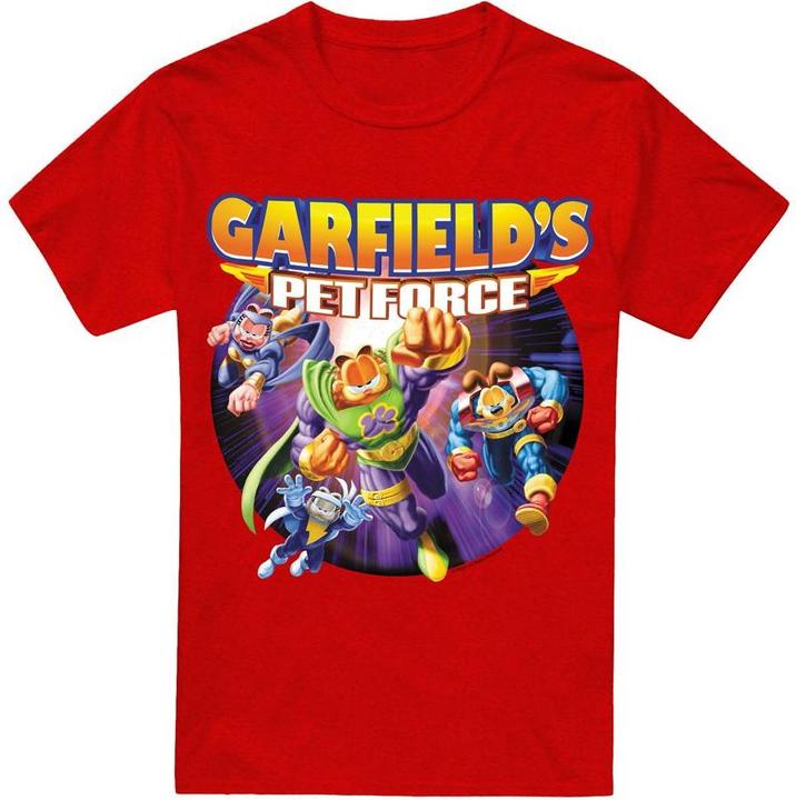 Actual product image Garfield Unisex Adult Pet Force Four T-Shirt (XL)