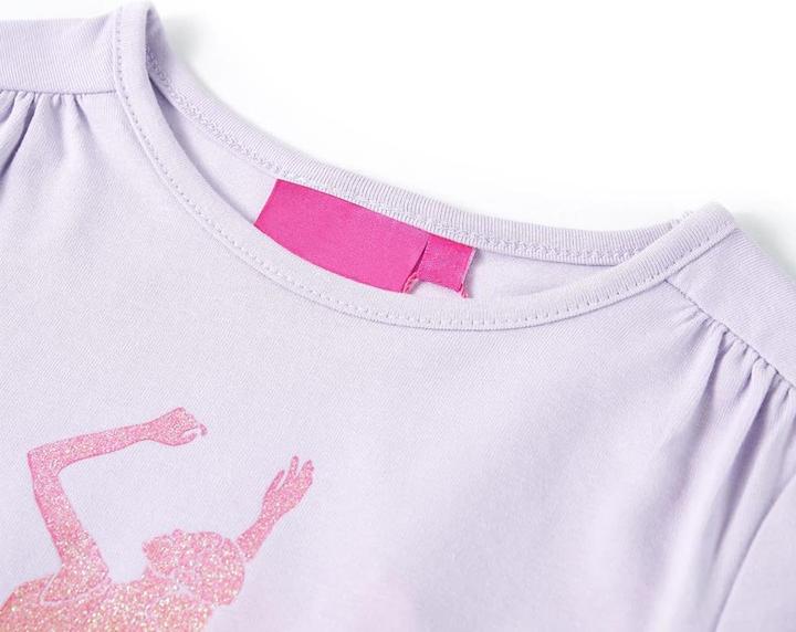 Produktbild VidaXL Kinder-Langarmshirt Helllila 116,Material: 95 % Baumwolle. 5 (116)