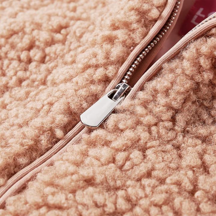 Image du produit VidaXL Veste à capuche enfant en fausse fourrure Teddy Cognac clair (92)