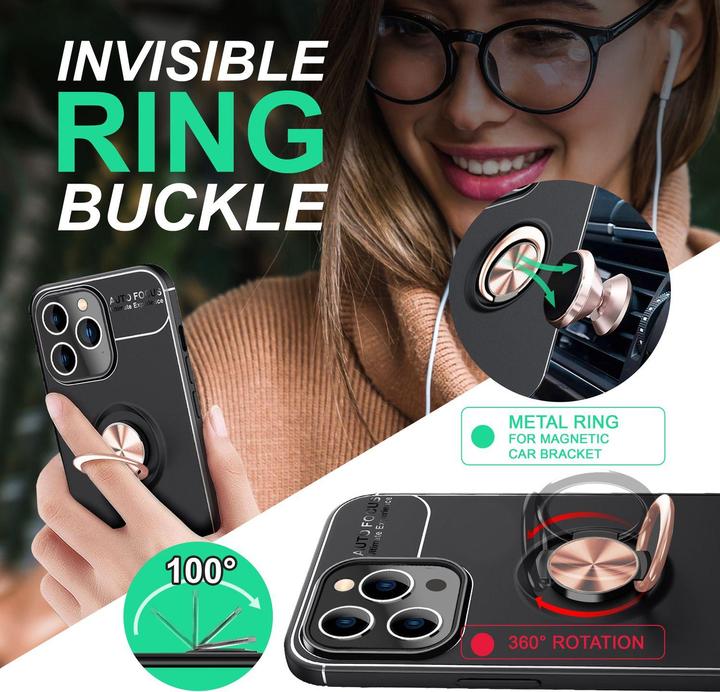 Actual product image Nalia Matte Ring Silicone Sleeve (Apple iPhone 14 Pro)