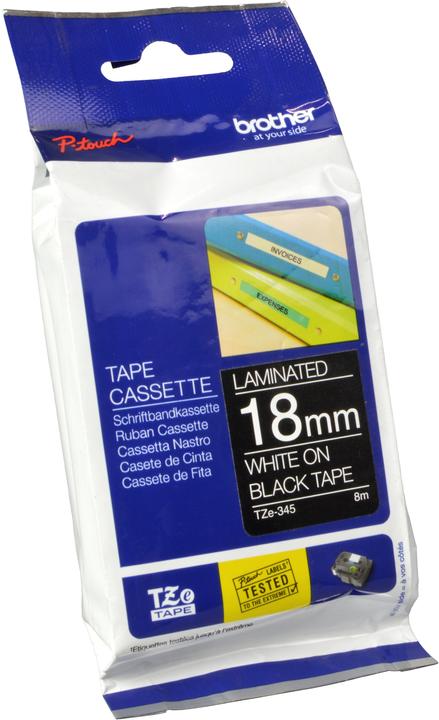 Produktbild Brother Tze-345 (1.80 cm, Schwarz)