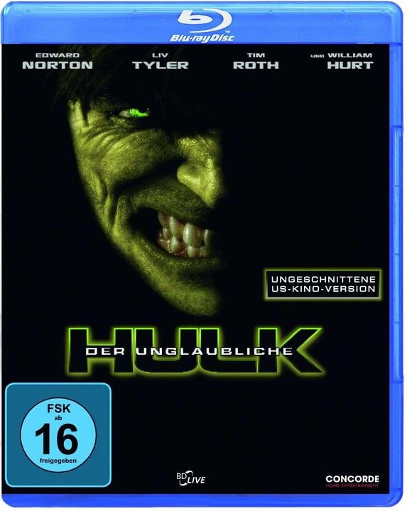 Actual product image The Incredible Hulk (Blu-ray, 2008, English, German)