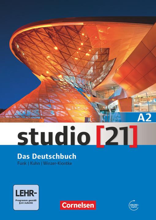 Image du produit studio 21 A2. Gesamtband. Das Deutschbuch. Übungsbuch mit DVD-ROM (Allemand, Hermann Funk, Christina Kuhn, Britta Winegrower-Kiontke, 2015)