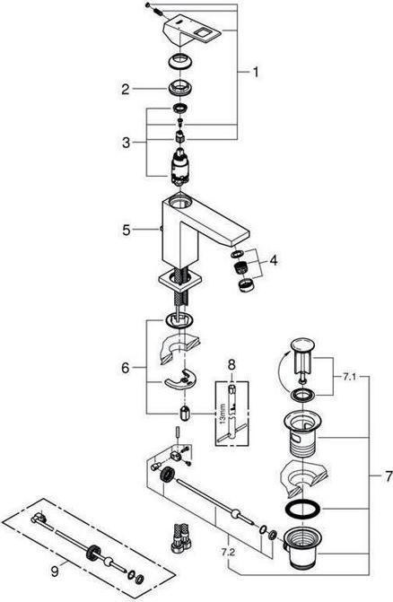 Image du produit Grohe Eurocube 23445