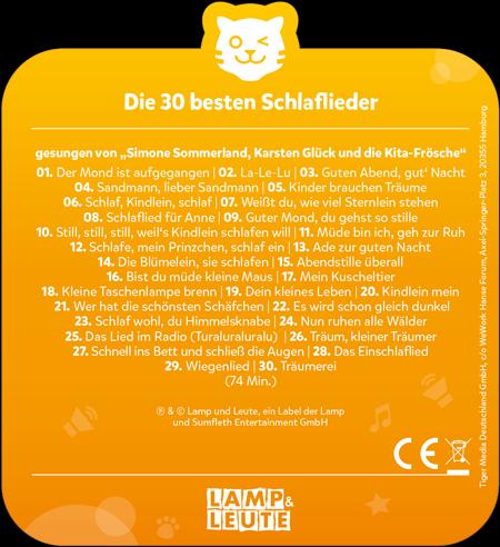 Produktbild Tigermedia Tigercard- Die 30 besten Schlaflieder (Deutsch)