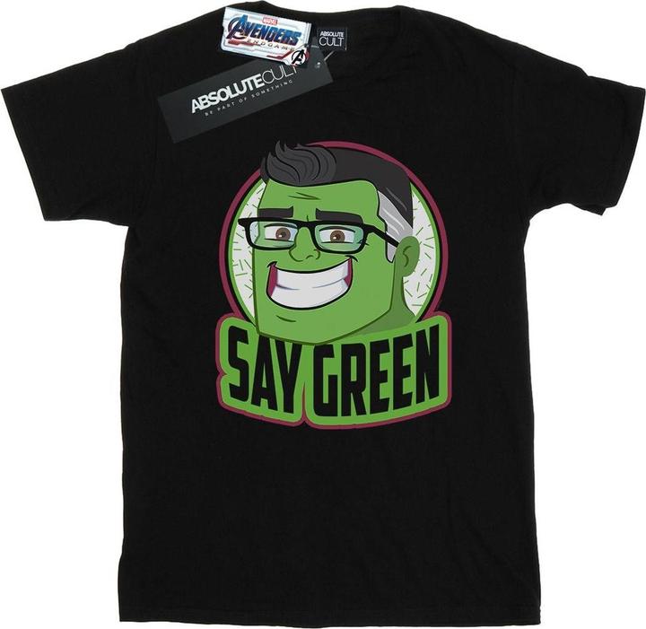 Actual product image Mens Avengers Endgame Hulk Say Green T-Shirt (XXL)