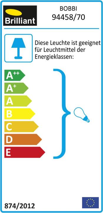 Energy Label Brilliant Bobbi (E27)