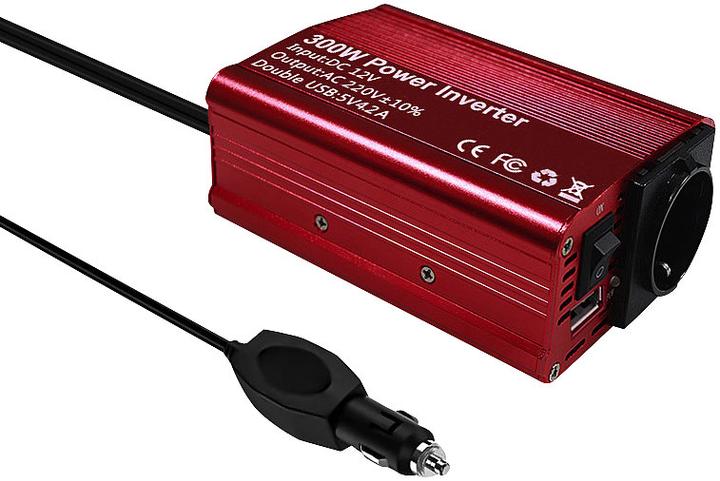 Immagine prodotto Revolt 300-Watt-Kfz-Spannungswandler auf 230 Volt, 2x USB