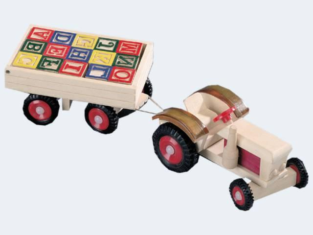 Produktbild Bino Traktor mit ABC-Anhänger