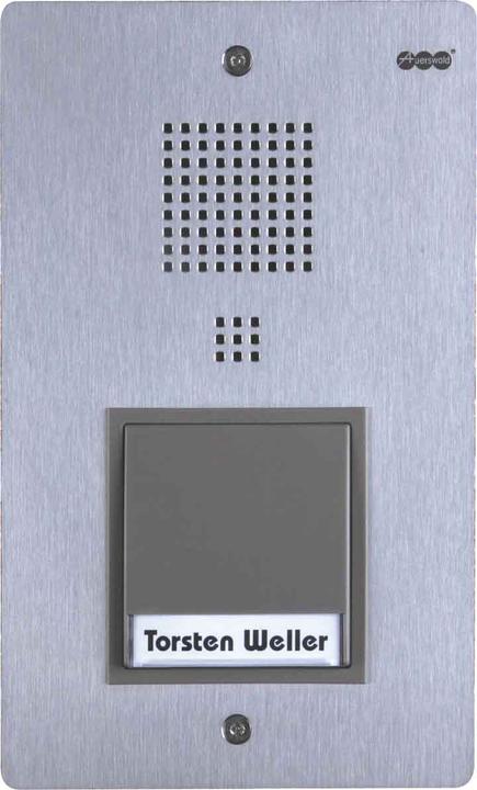 Actual product image Auerswald TFS Dialog 301 /1 push-button /stainless steel /for flush-mounting/operation on analogue extensions (Wired)