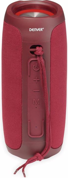 Actual product image Denver BTV-220BORDEAUX Portable Speaker Stereo Portable Speaker Red 8W (Electrical connection)