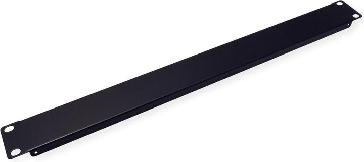Value 19" Blank Panel 1U. Metal. Black