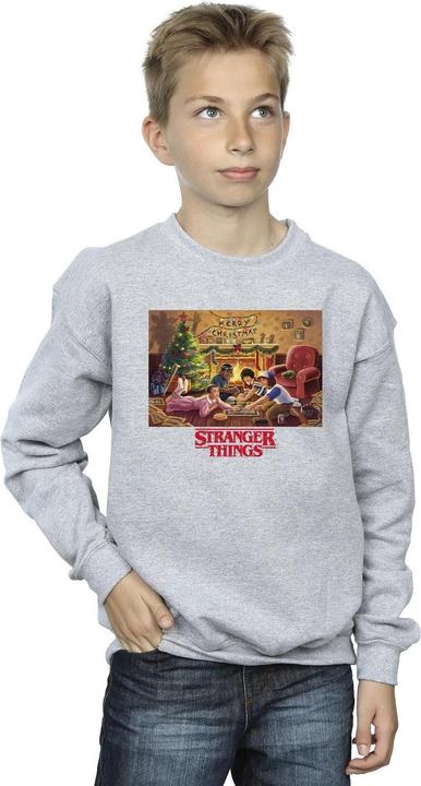 Actual product image Netflix Boys Stranger Things Christmas Gathering Sweatshirt (152, 158)