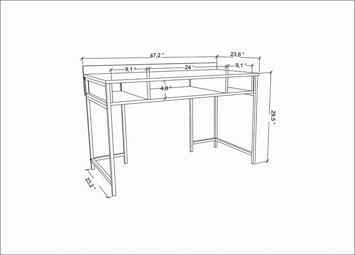 Image du produit Kalune Design Adaline (120 x 60 x 74.8 cm)