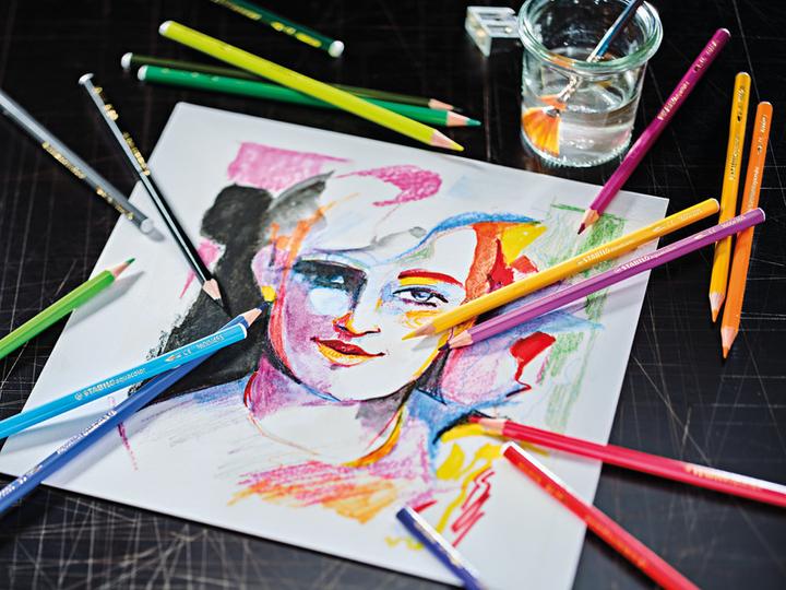 Actual product image STABILO aquacolor watercolour crayon (Sorted, 36 x)