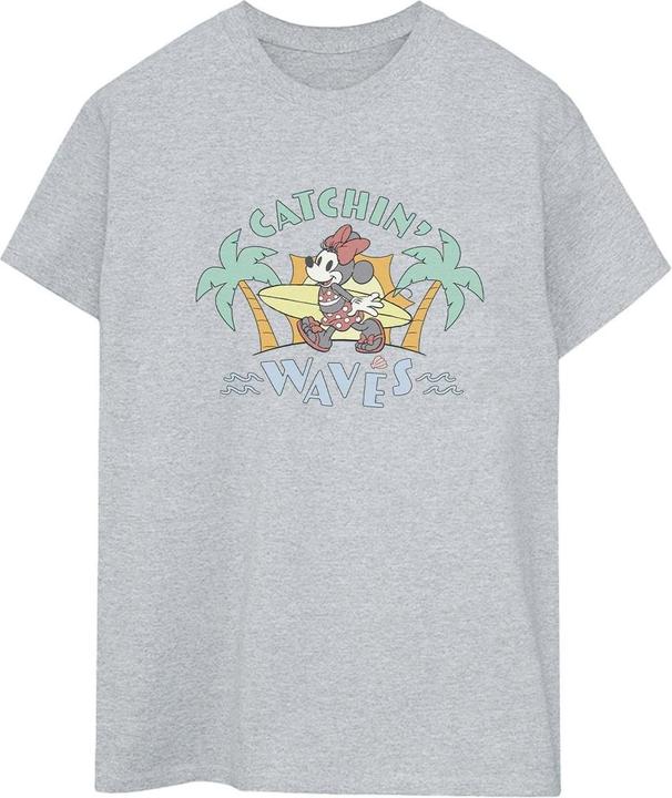 Immagine prodotto Disney Minnie Mouse Catchin Waves Maglietta Ampia Donna (3XL)
