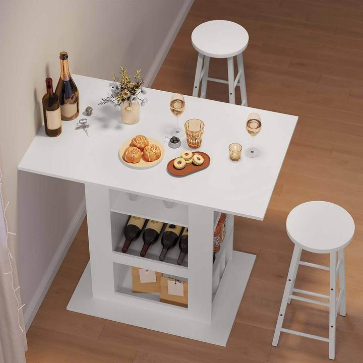 Immagine prodotto Woltu Tavolo da bar con spazio di archiviazione