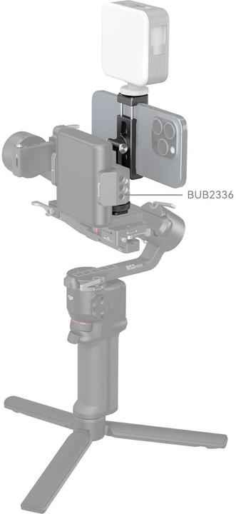 Actual product image SmallRig Metal Phone Holder with Cold Shoe Mount (Gimbal Accessories, Cage accessories, Various video accessories)