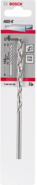 Produktbild Bosch Professional Zubehör Metallbohrer HSS-G, DIN 340, 3,5 x 73 x 112 mm, 1er-Pack (3.5 mm)