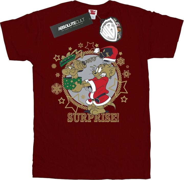 Immagine prodotto Tom & Jerry Christmas Surprise Maglietta Ragazze (140, 146)